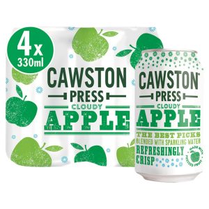 4x330ml Cawston Press Sparkling Cloudy Apple